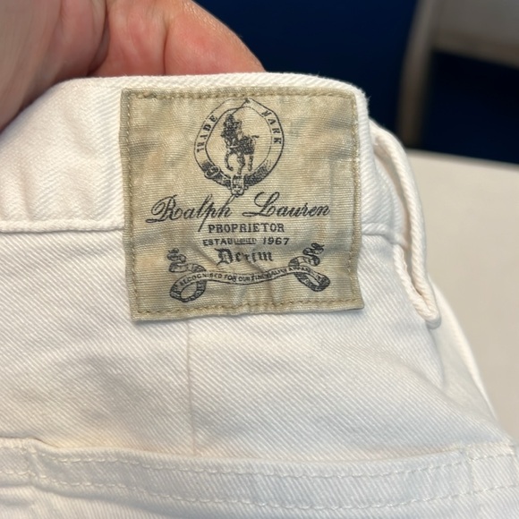 RALPH LAUREN WHITE HIGH RISE FLARE JEANS SIZE 28 - Picture 8 of 17